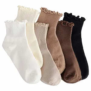 Шкарпетки з рюшами TIESOME Бавовняні 6 пар - Фото 1