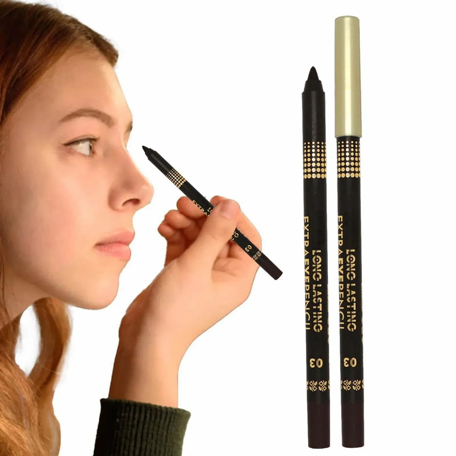 Підводка для очей Срібна, блискуча, фото №7