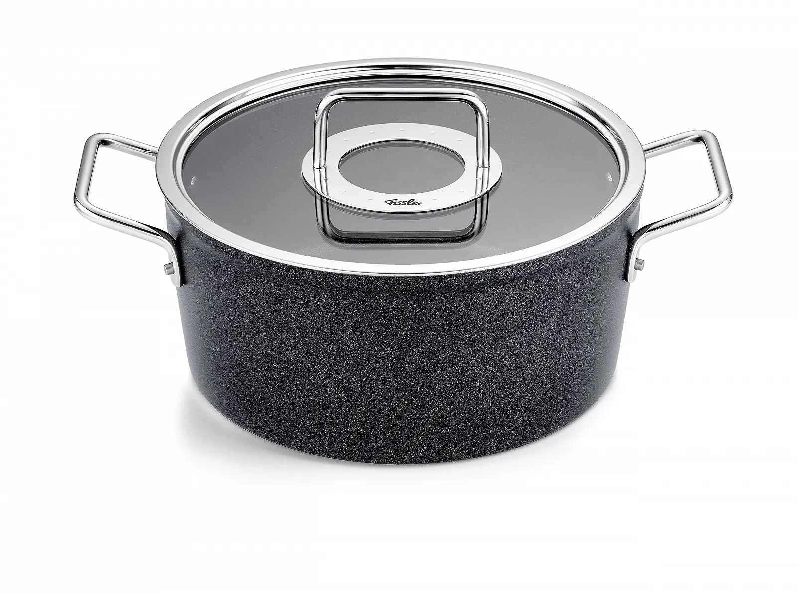 Кастрюля Fissler Adamant/Aluminium 24 см, 4.9 л, с крышкой, антипригарная индукционная, фото №1 Кастрюля Fissler Adamant/Aluminium 24 см, 4.9 л, с крышкой, антипригарная индукционная, фото №1