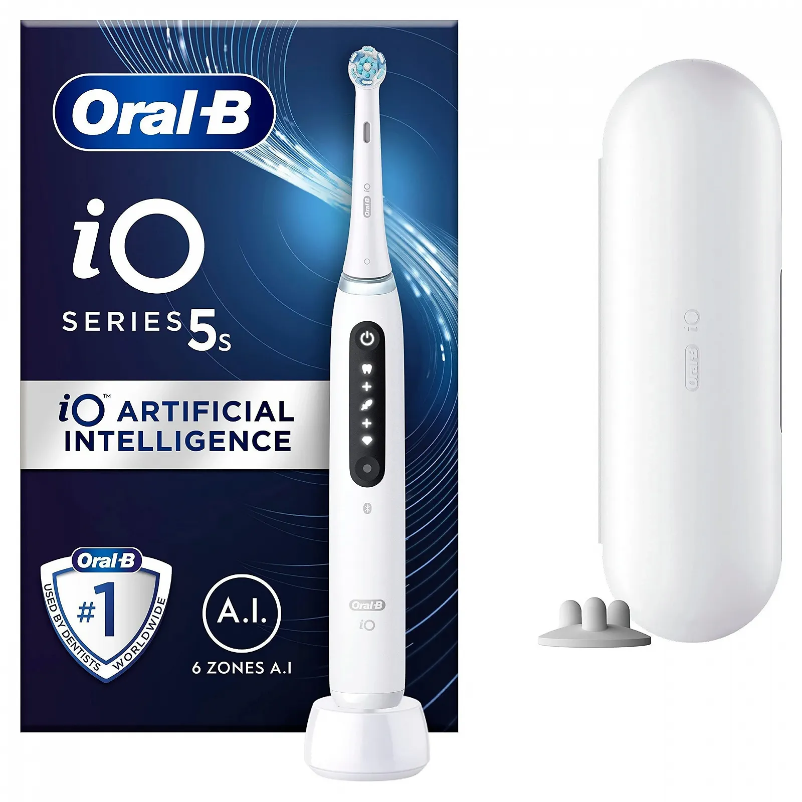 Электрическая зубная щетка Oral-B iO 5S Белая, фото №1