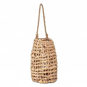 Купить Подвесная корзина GYASVWU плетеная водный гиацинт с ручкой - Фото 1 Подвесная корзина GYASVWU плетеная водный гиацинт с ручкой - Фото 1