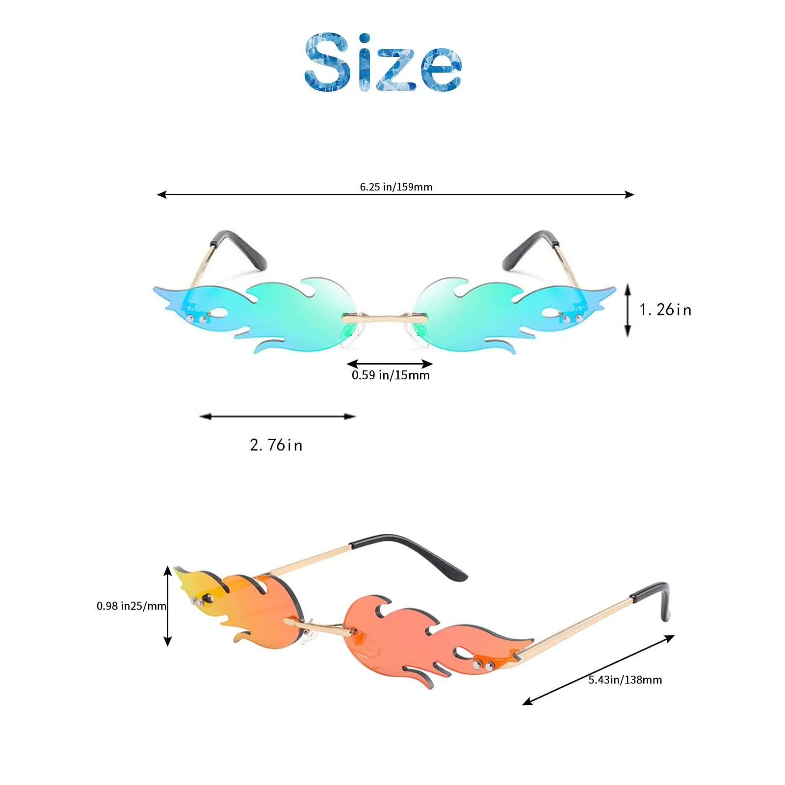 Сонцезахисні окуляри Flame Fashion Полум'я M, червоні, 4 шт., фото №2 Сонцезахисні окуляри Flame Fashion Полум'я M, червоні, 4 шт., фото №2