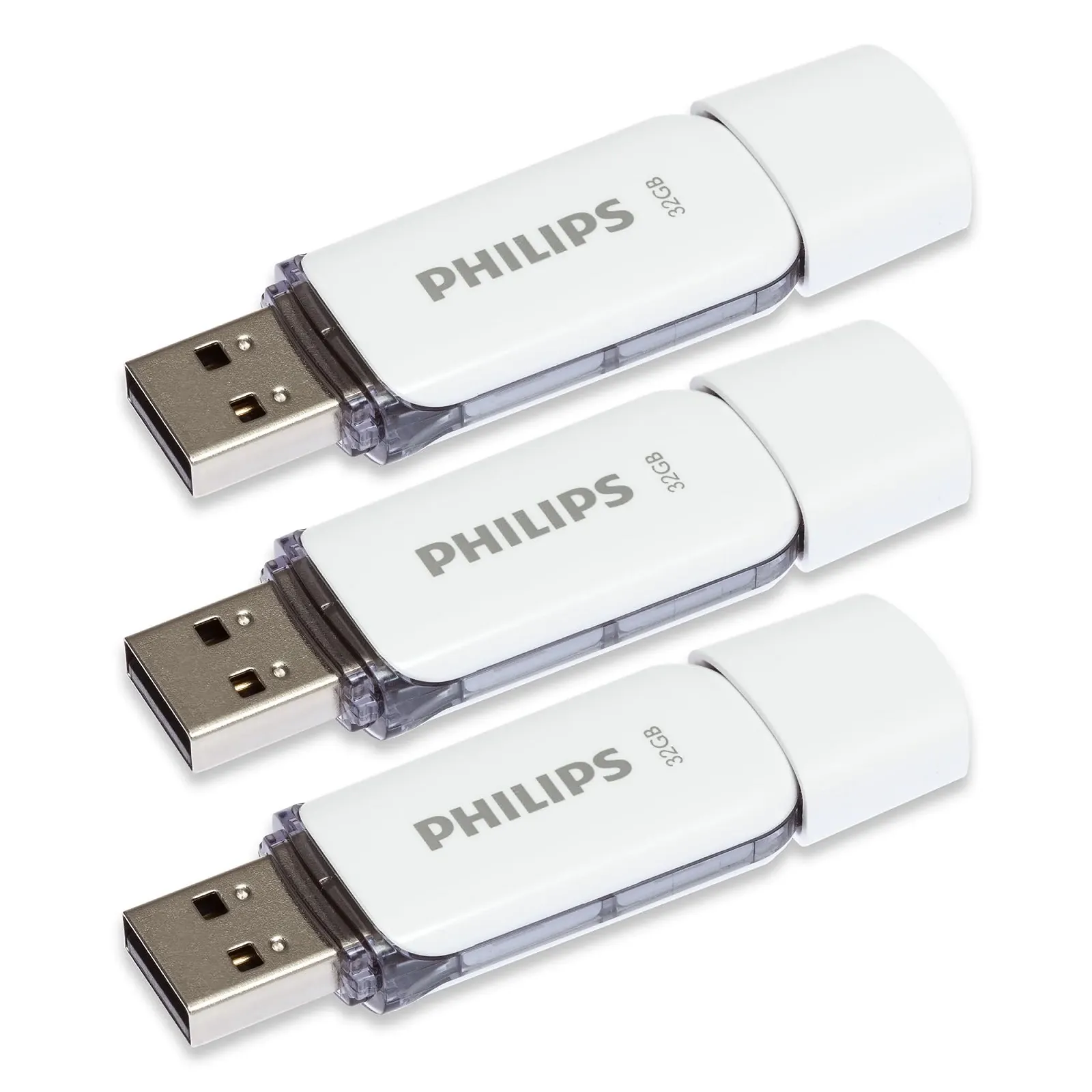 USB-флеш-накопичувач Philips Snow Edition 2.0 3x 32 GB 23 MB/s White/Grey, фото №1