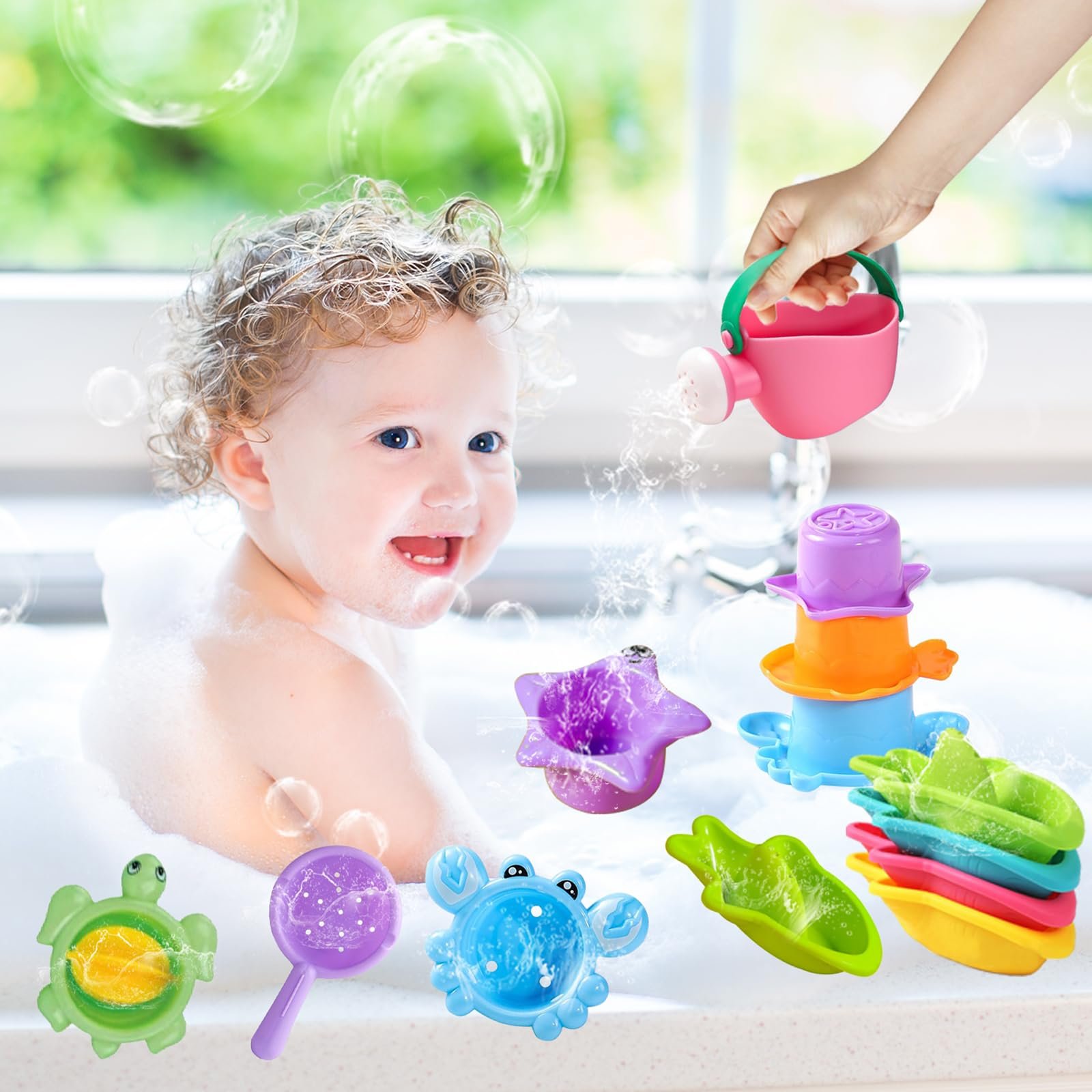 Набор игрушек для ванны 10 шт., фото №7