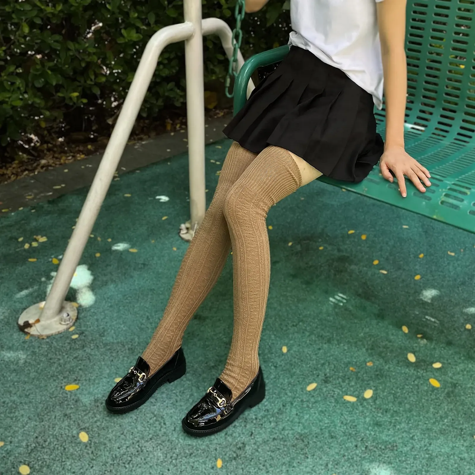 Женские теплые хлопковые высокие носки для сапог, очень длинные зимние гетры GB-CL-W1, черные, One Size, черный, фото №6 Женские теплые хлопковые высокие носки для сапог, очень длинные зимние гетры GB-CL-W1, черные, One Size, черный, фото №6