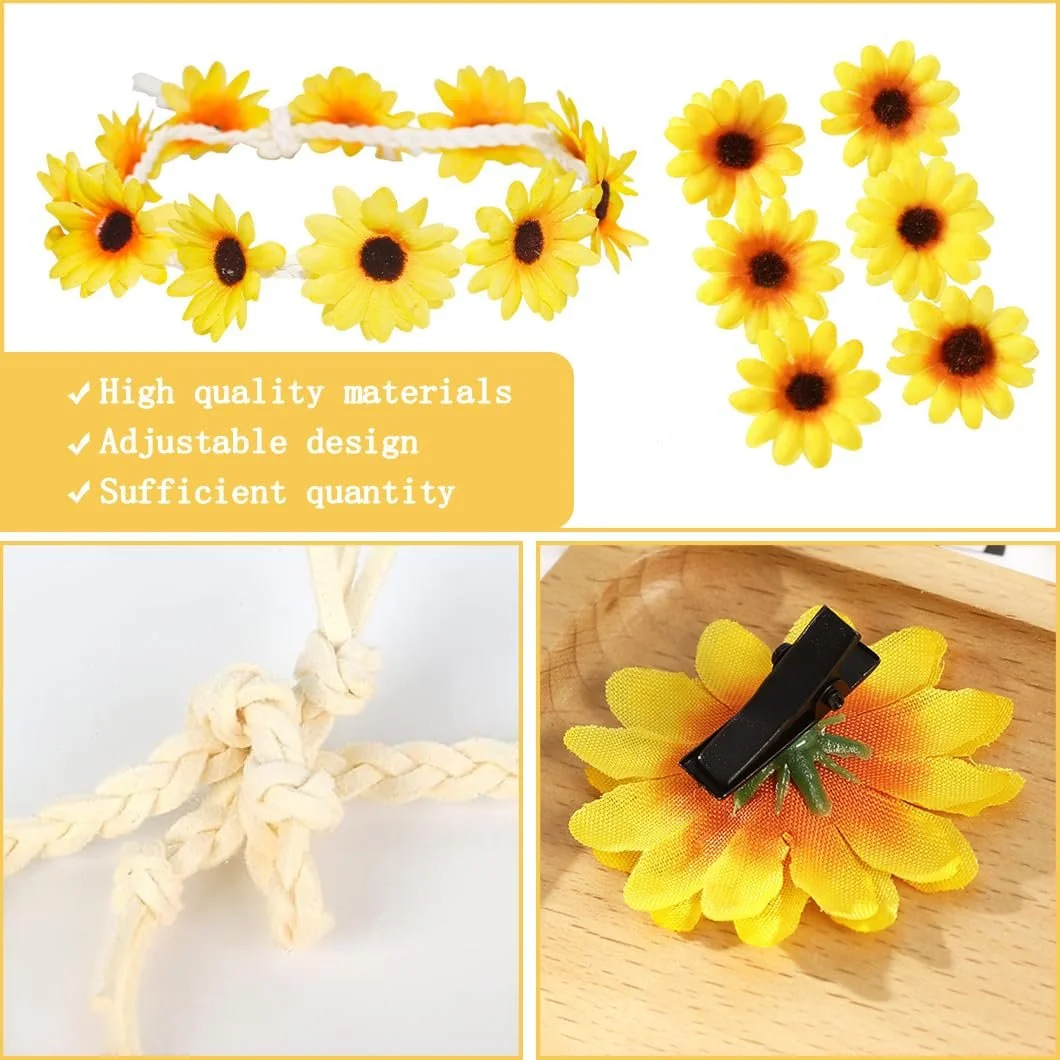 Венок для волос Подсолнечник, фото №3