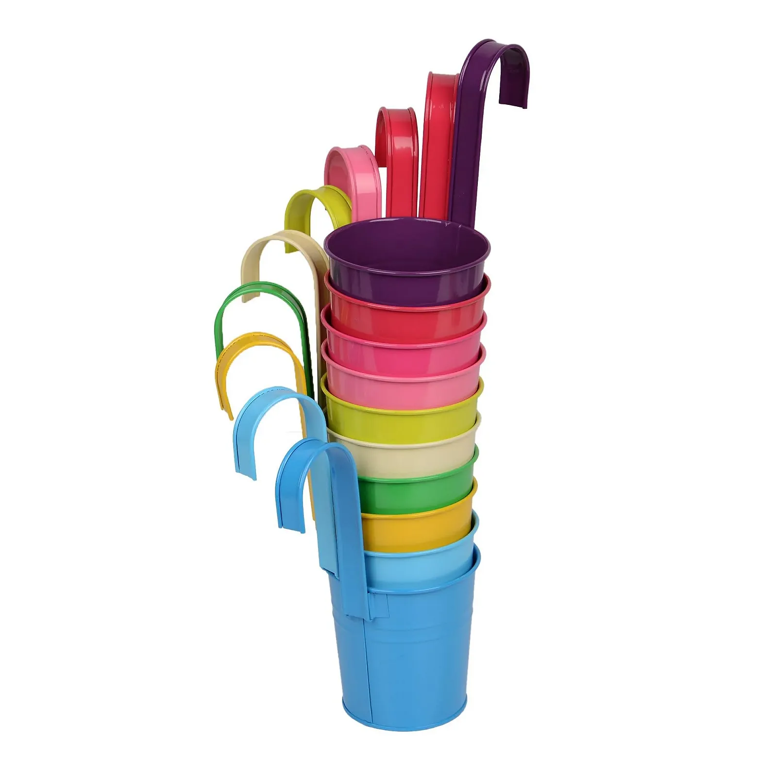 Підвісні квіткові горщики UNUS Набір 10 шт. Різнокольорові, фото №6 Підвісні квіткові горщики UNUS Набір 10 шт. Різнокольорові, фото №6