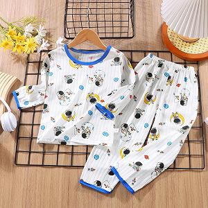 Дитяча піжама для хлопчиків, друкований комплект, мультяшні synthetic.ua - Фото 1