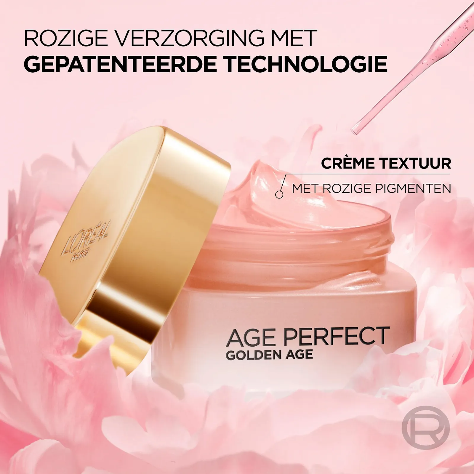 Денний крем L'Oréal Paris Age Perfect Golden Age Rosy Strengthening Care для зрілої шкіри 50 мл, фото №3 Денний крем L'Oréal Paris Age Perfect Golden Age Rosy Strengthening Care для зрілої шкіри 50 мл, фото №3