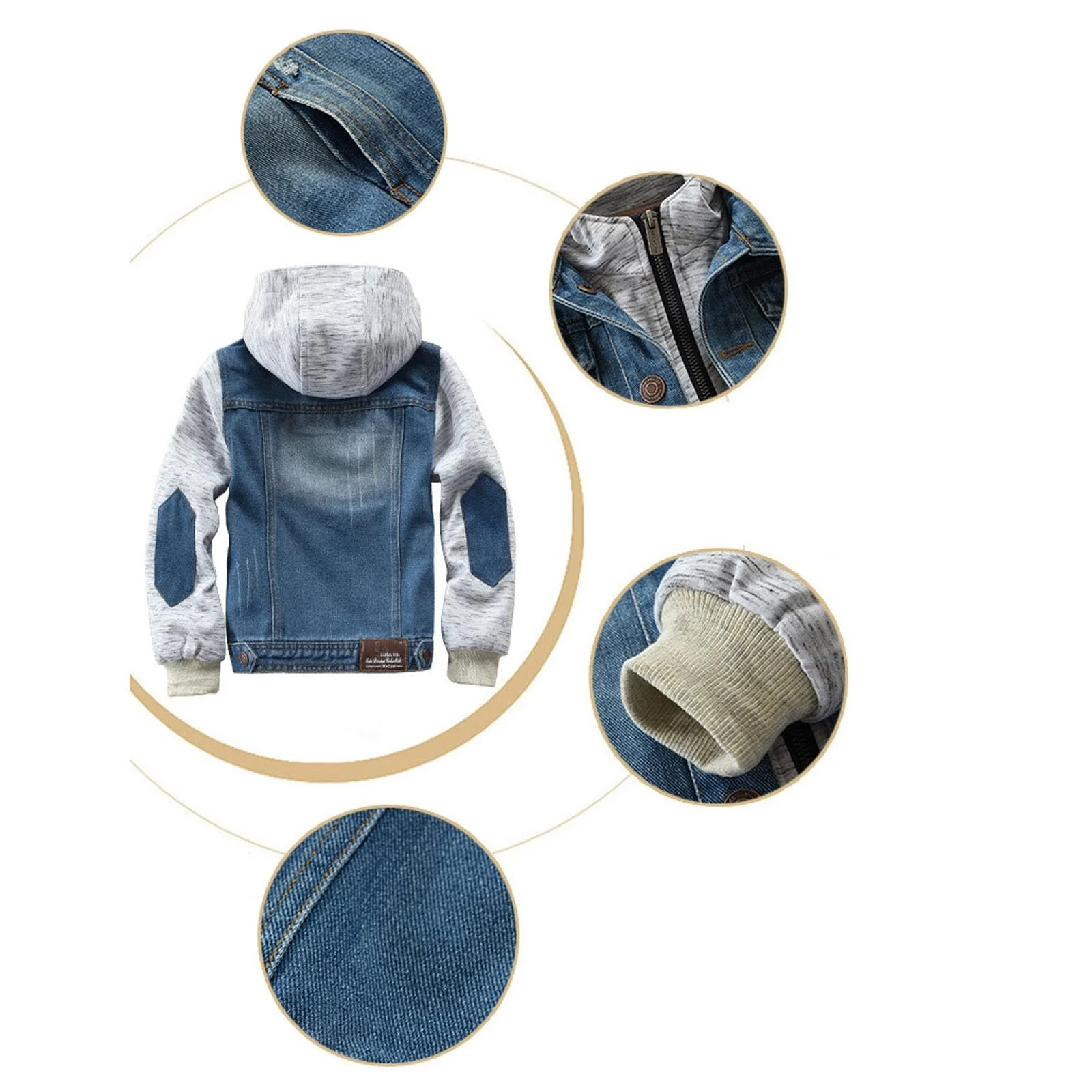 Джинсова куртка для хлопчиків Robust Класичне повсякденне пальто Регульоване, фото №6 Джинсова куртка для хлопчиків Robust Класичне повсякденне пальто Регульоване, фото №6