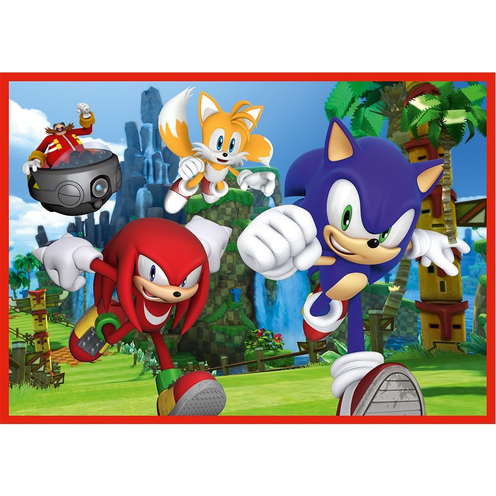 Пазл Trefl Sonic The Hedgehog, Adventure of Sonic 4-в-1 35-70 елементів для дітей від 4 років, фото №6