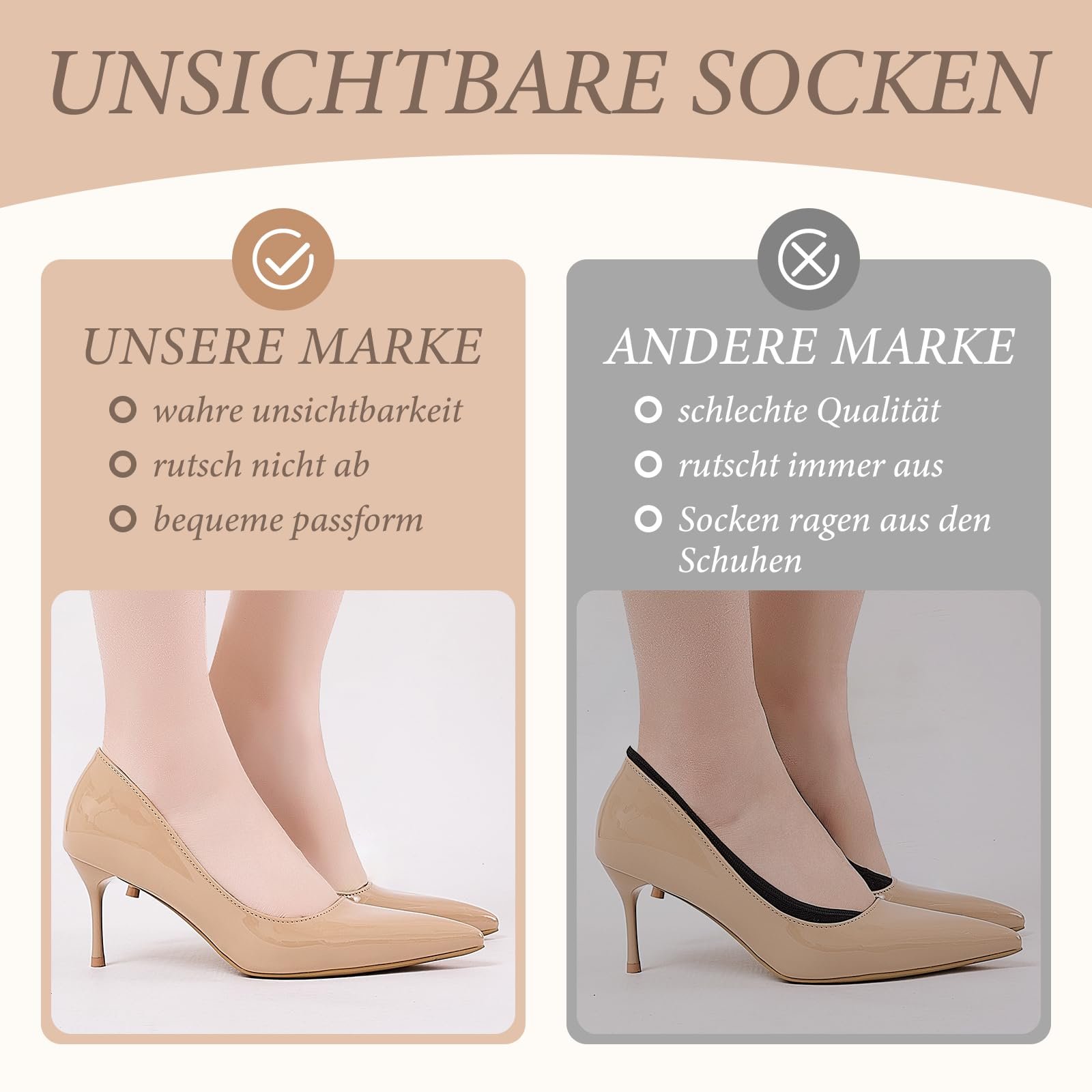 Женские носки-балетки 6 пар Хлопок Размер 35-38, 39-42, фото №6