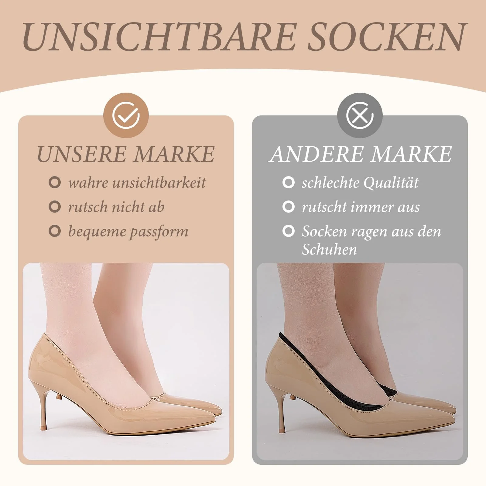 Женские носки-балетки 6 пар Хлопок Размер 35-38, 39-42, фото №6