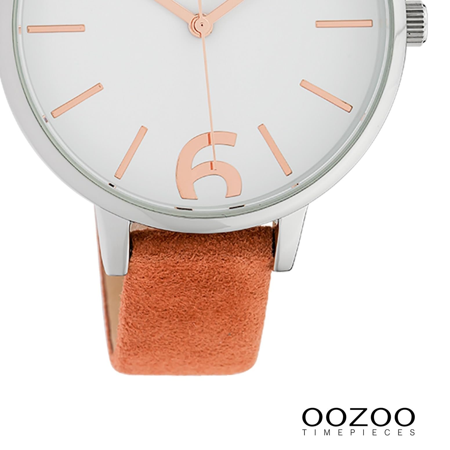 Женские часы Oozoo C10435 Кожаный ремешок 38 мм Белый/Оранжевый, серебристый / белый, Ремешок., фото №3 Женские часы Oozoo C10435 Кожаный ремешок 38 мм Белый/Оранжевый, серебристый / белый, Ремешок., фото №3