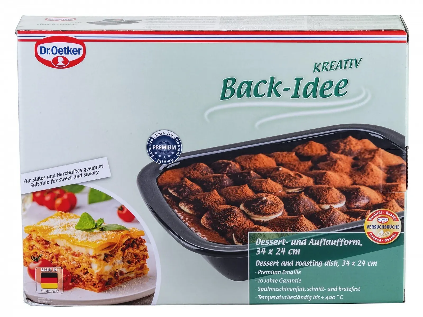 Форма для запікання та десертів Dr. Oetker Back-Idee Kreativ емальована 34 x 24.5 x 6.5 см жаростійка до 400 °C, фото №4