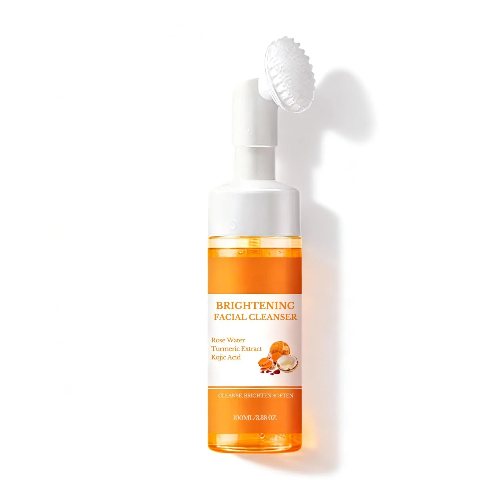 Очищающее средство для лица Куркума 100 мл, Успокаивающая очищающая пенка, Осветляющая пенка для лица с куркумой и койевой кислотой, Очищающая пенка с куркумой для всех типов кожи, 1 штука, фото №1