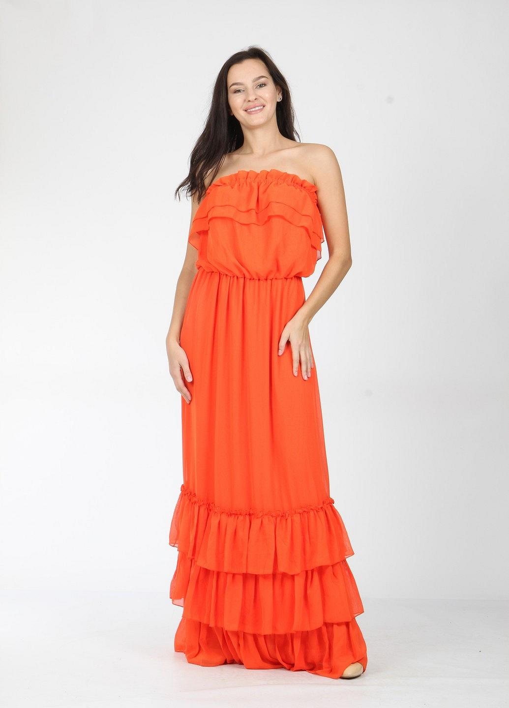 Платье MOZAH S Оранжевый (ND-926-1-Orange), фото №1