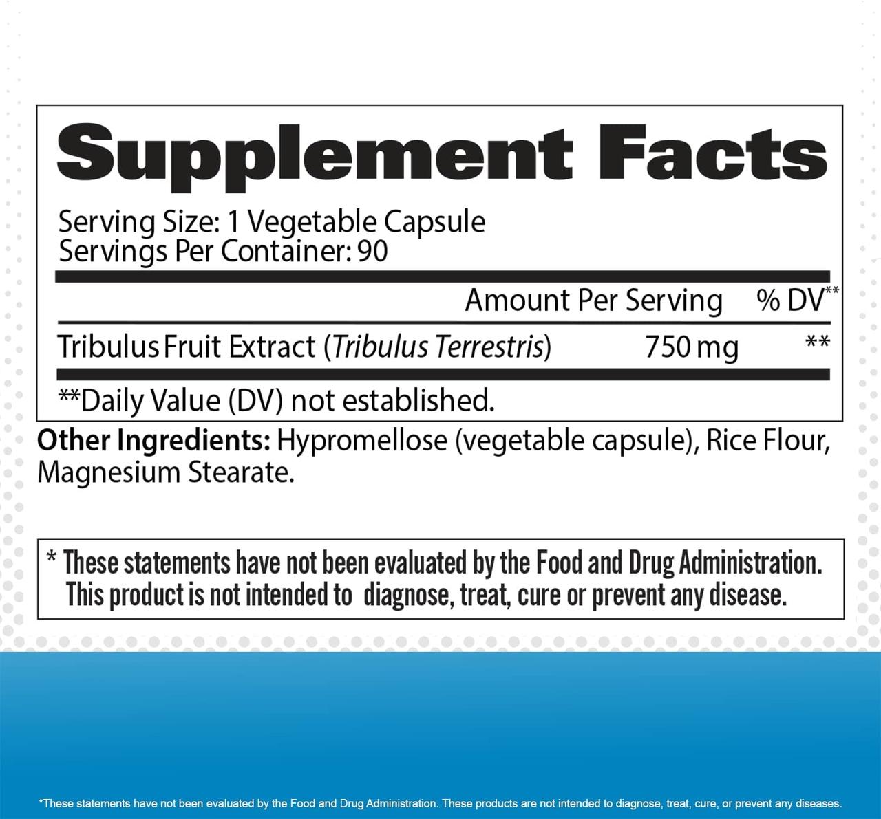 Tribulus Men's Performance Enhancer 90 Veg Capsules, фото №2