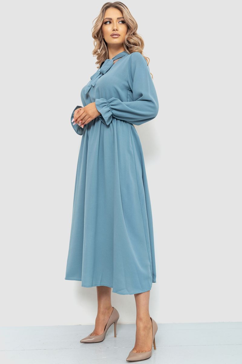 Платьє нарядний колір темно-бірузовий 204R601, фото №3