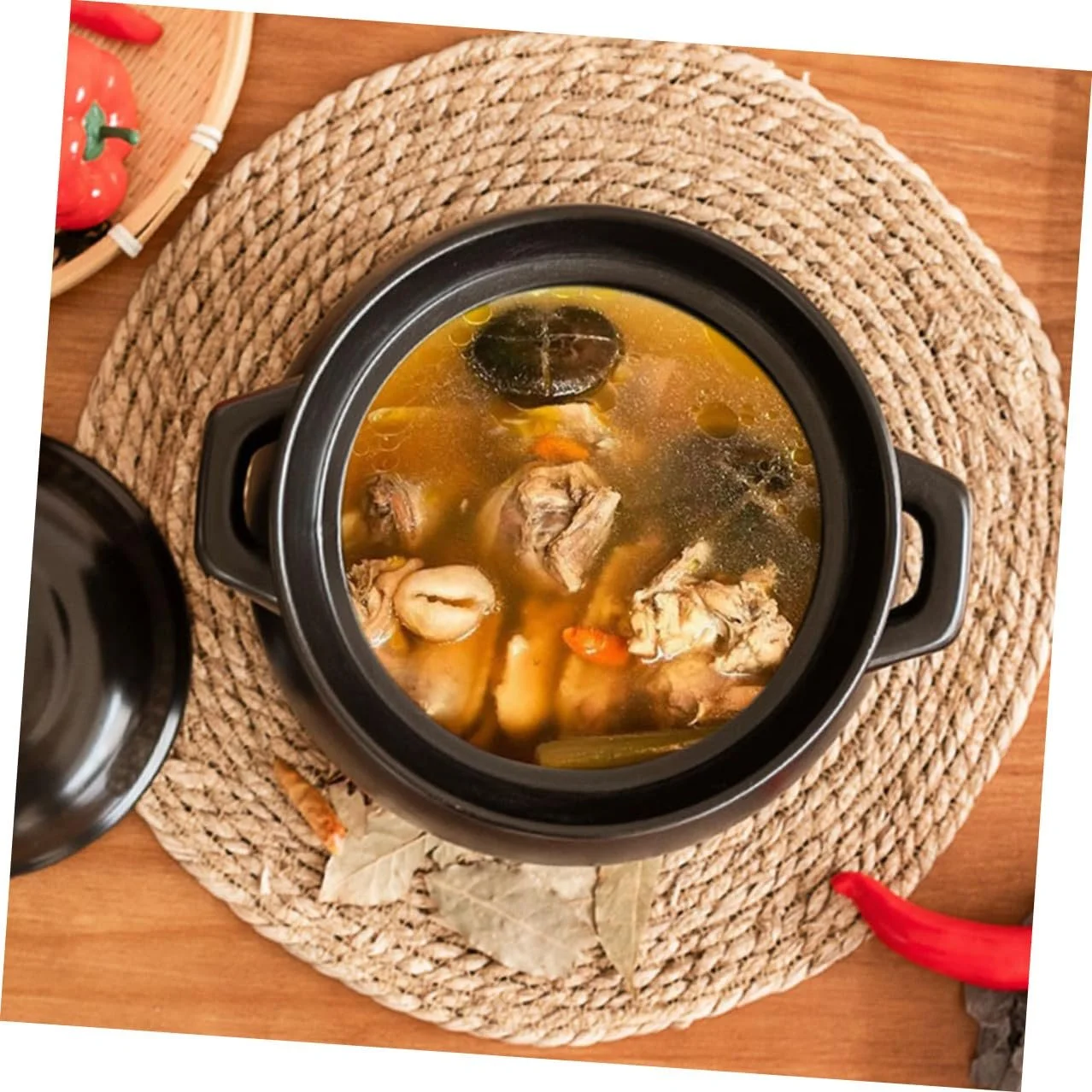 Кастрюля Mobestech керамическая маленькая черная, фото №5 Кастрюля Mobestech керамическая маленькая черная, фото №5