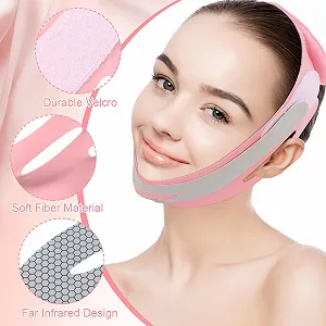 V-подібна маска QMLING для обличчя, маска для підтяжки, проти обвислої шкіри synthetic.ua - Фото 1