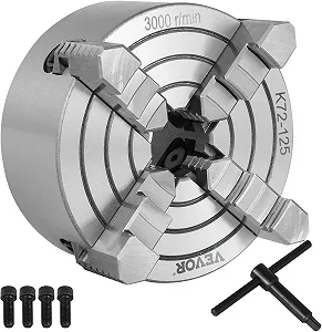 Токарный патрон VEVOR K72-125 125 мм - Фото 1