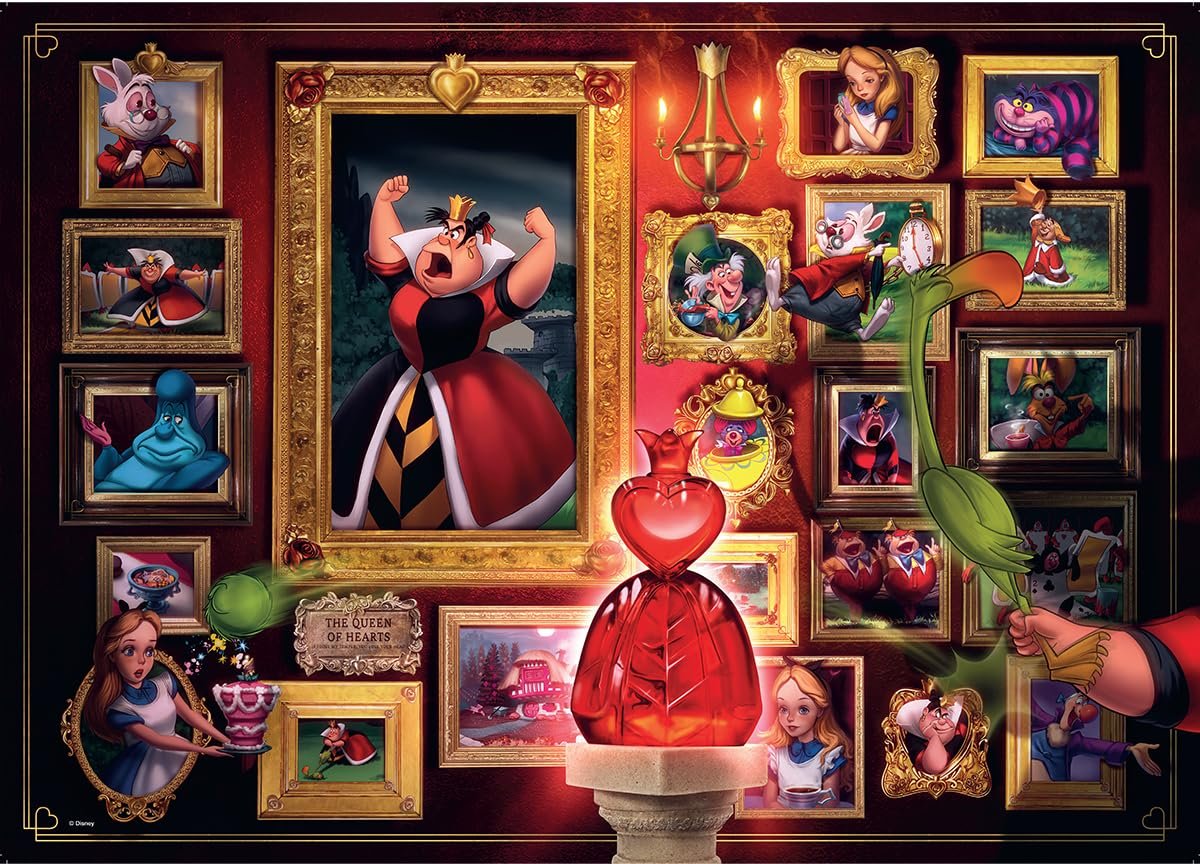 Пазл Ravensburger 12000038 Disney Villainous Queen of Hearts 1000 деталей, фото №1