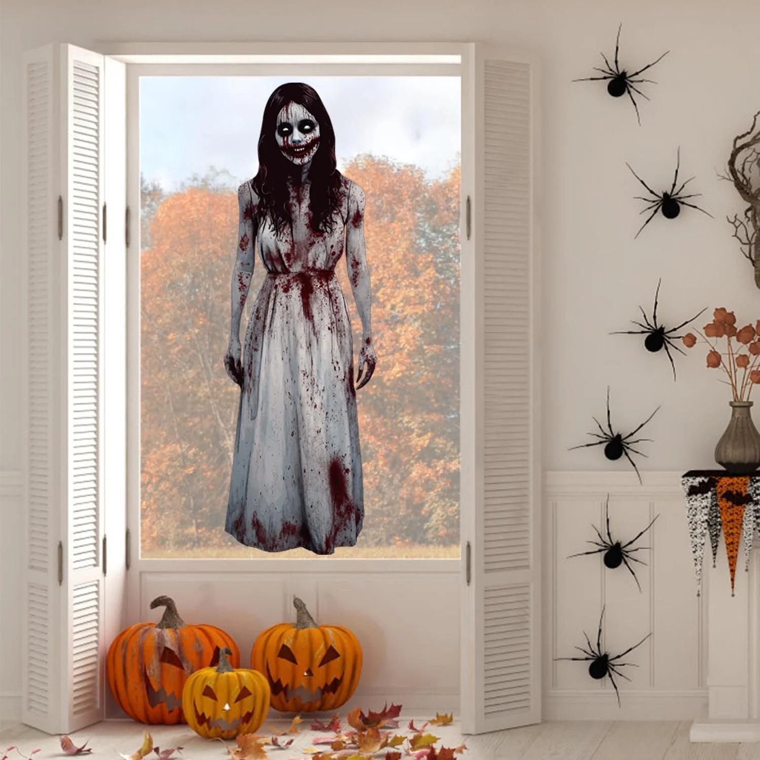 Наклейка на стіну HPNIUB Ghost Woman 35 x 100 см, фото №6