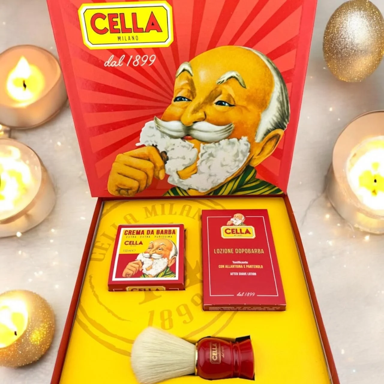 Набор для бритья Cella крем, лосьон и помазок, фото №2 Набор для бритья Cella крем, лосьон и помазок, фото №2
