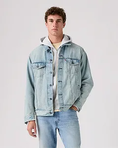 Мужская куртка Levis - Relaxed Fit Trucker Huron Waves - XS - Фото 1