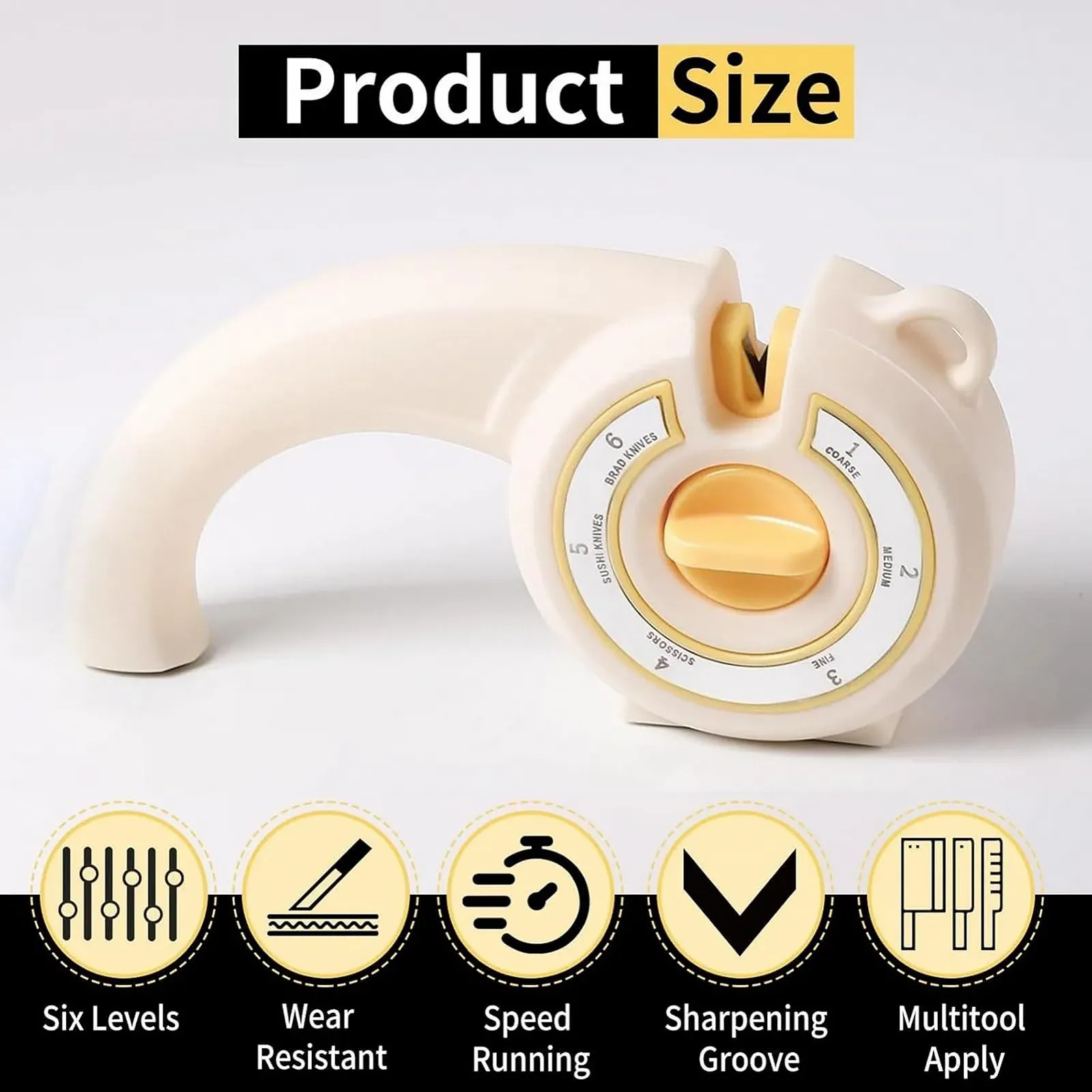 Точило ручна Multifunctional Kitchen Helper Tool Sharpener багатофункціональна, фото №8