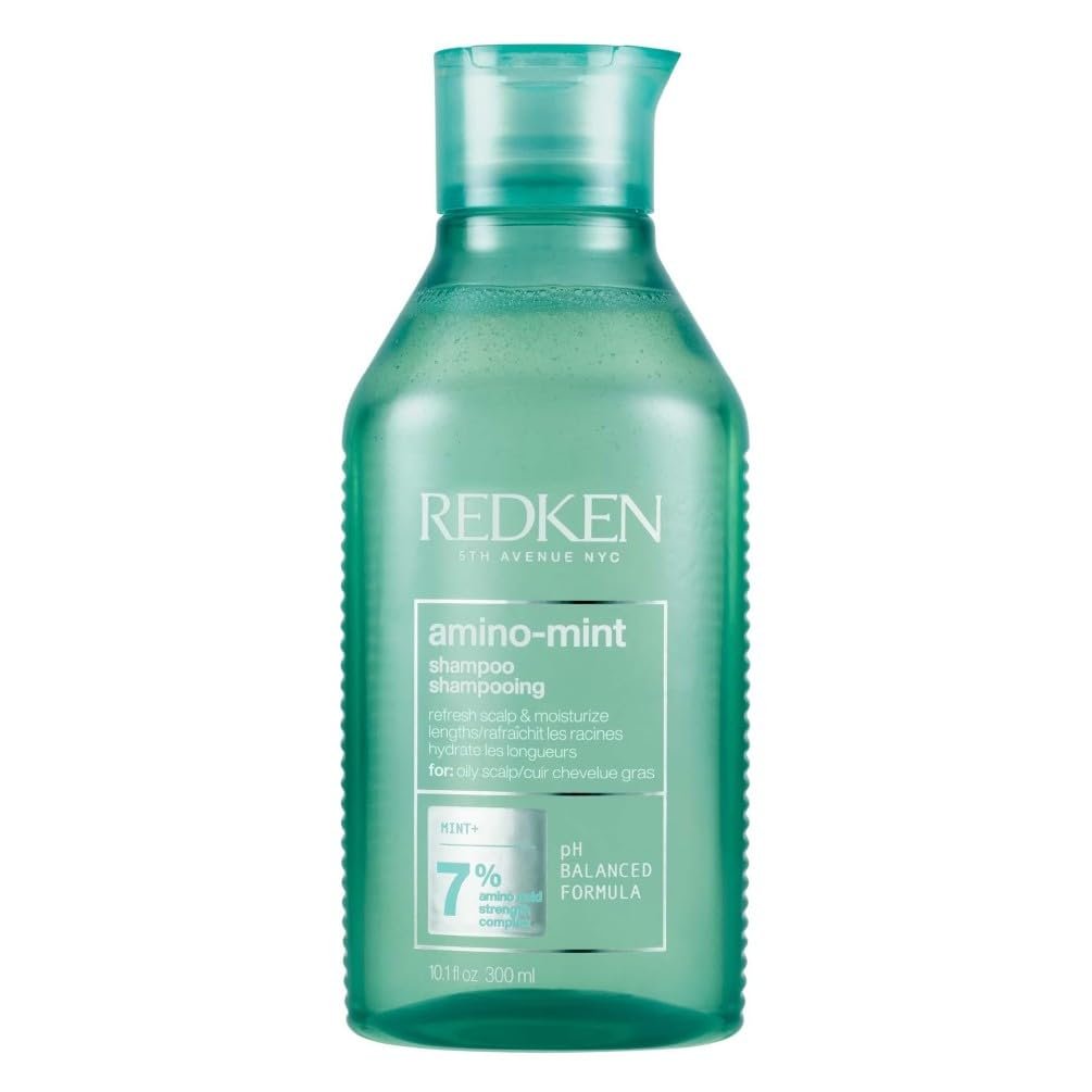 Шампунь Redken Amino Mint для жирной и раздраженной кожи головы, с балансом pH, с мятой и комплексом аминокислот, 300 мл, фото №1