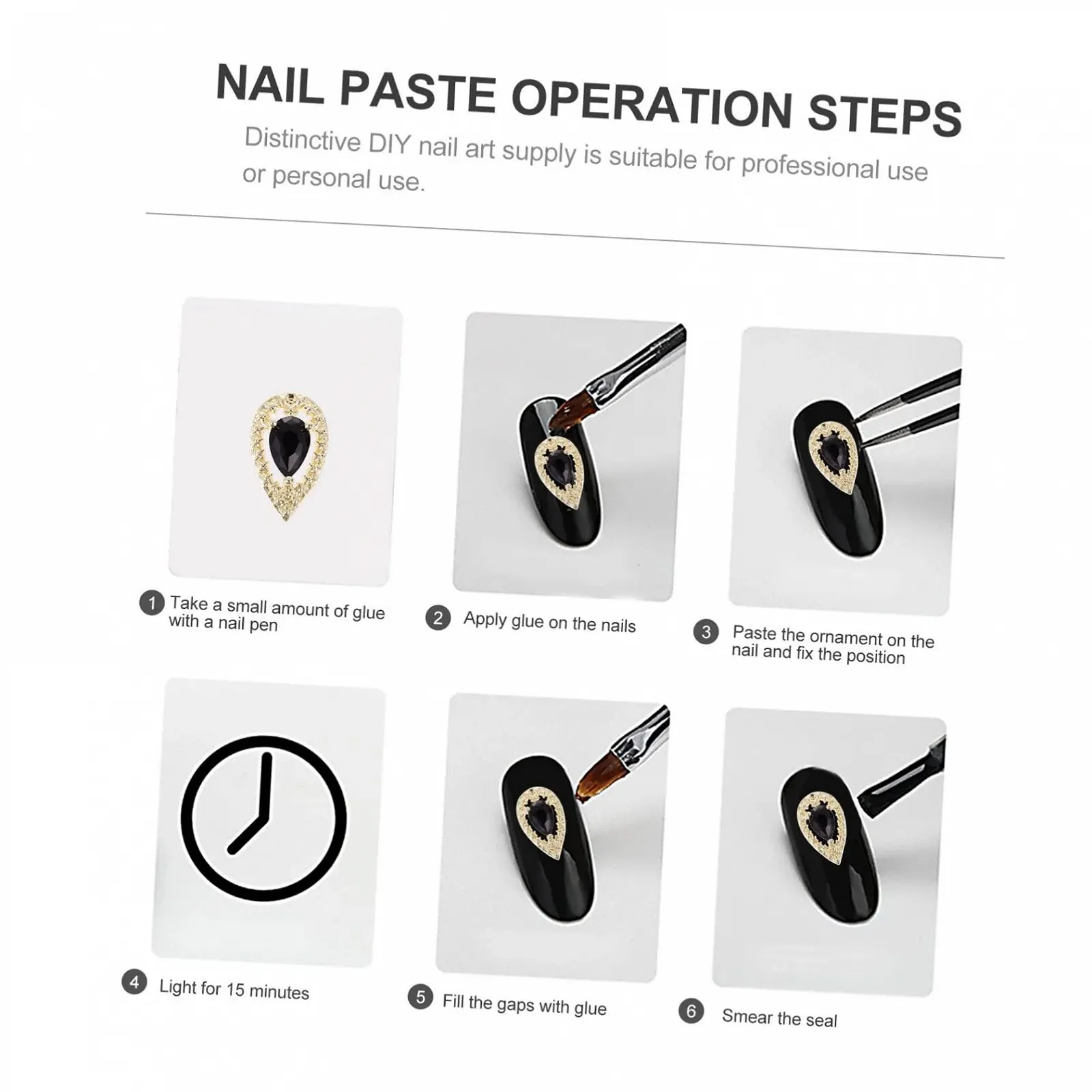 Прикраса для нігтів Healeved Підвіски Плоска задня частина, фото №9