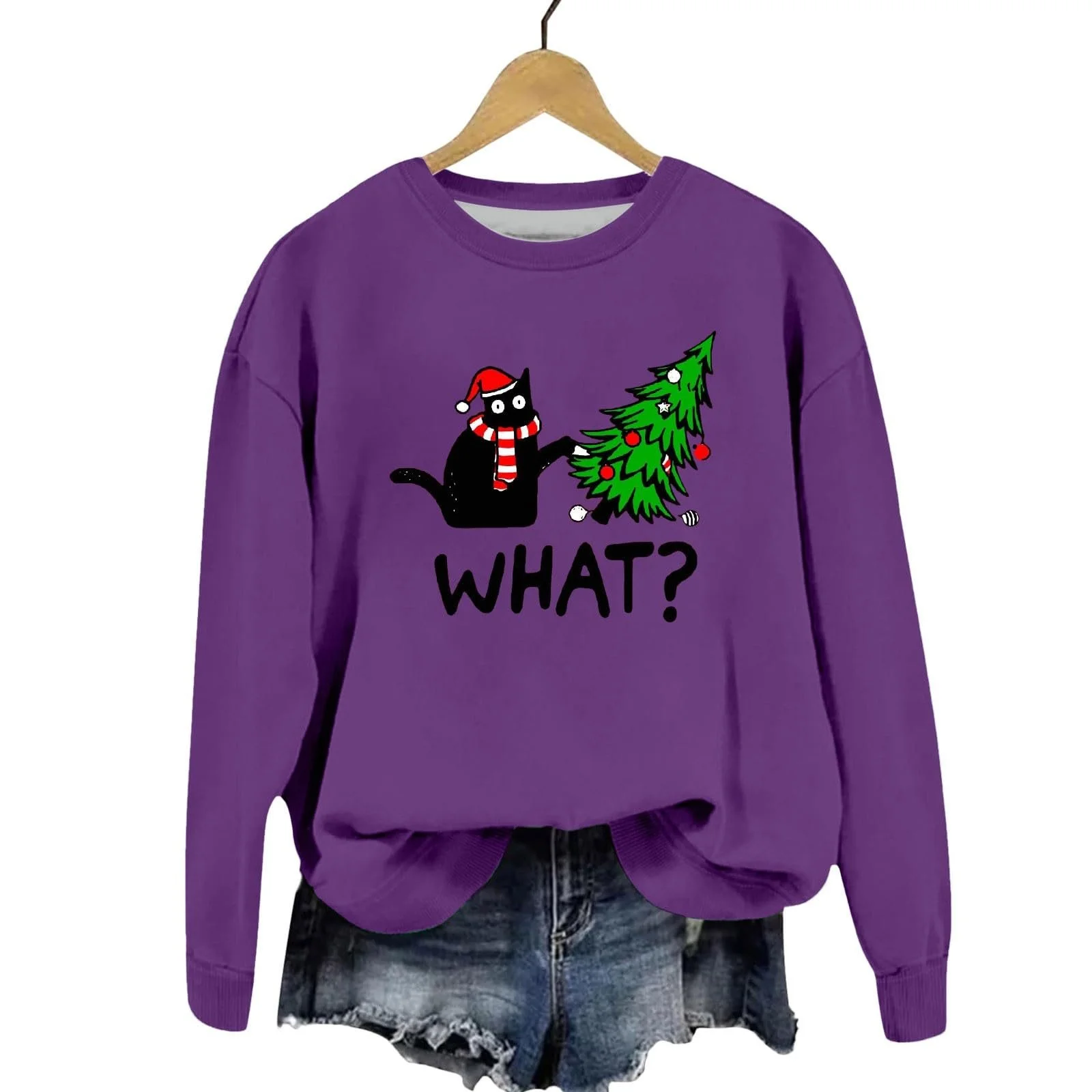 Женский Рождественский Свитер Briskorry С Рождественским Принтом, фото №5