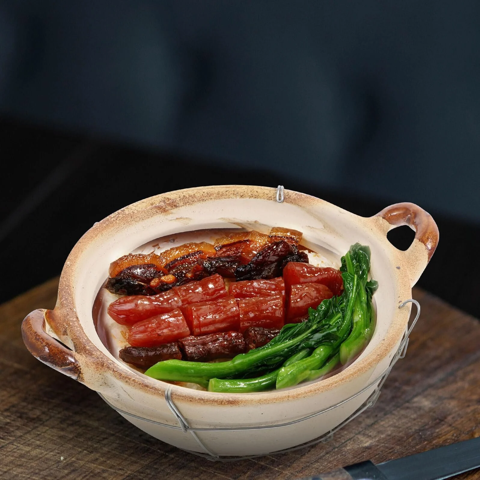 Кастрюля глиняная с ручкой традиционная, фото №4