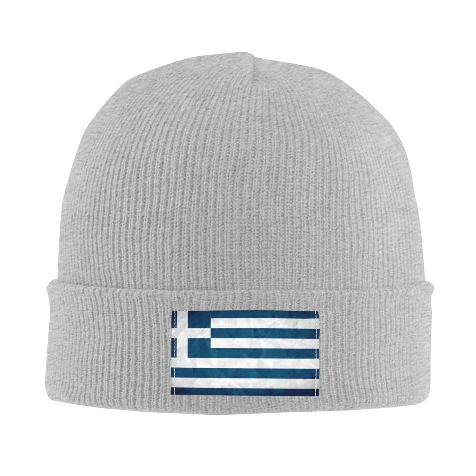 Вязаная шапка JBYJBX с греческим флагом, осенняя, зимняя, повседневная, лыжная, фото №2