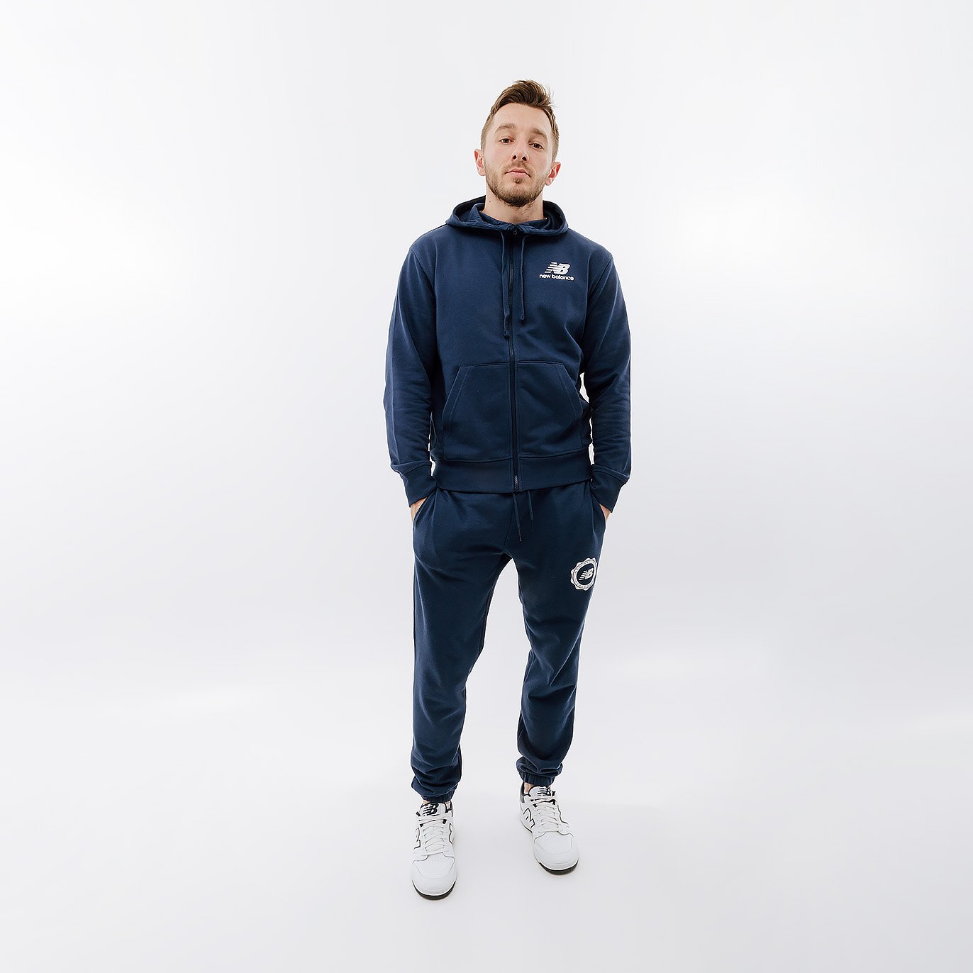 Джемпер New Balance Essentials Stacked Logo FZ XL, фото №4