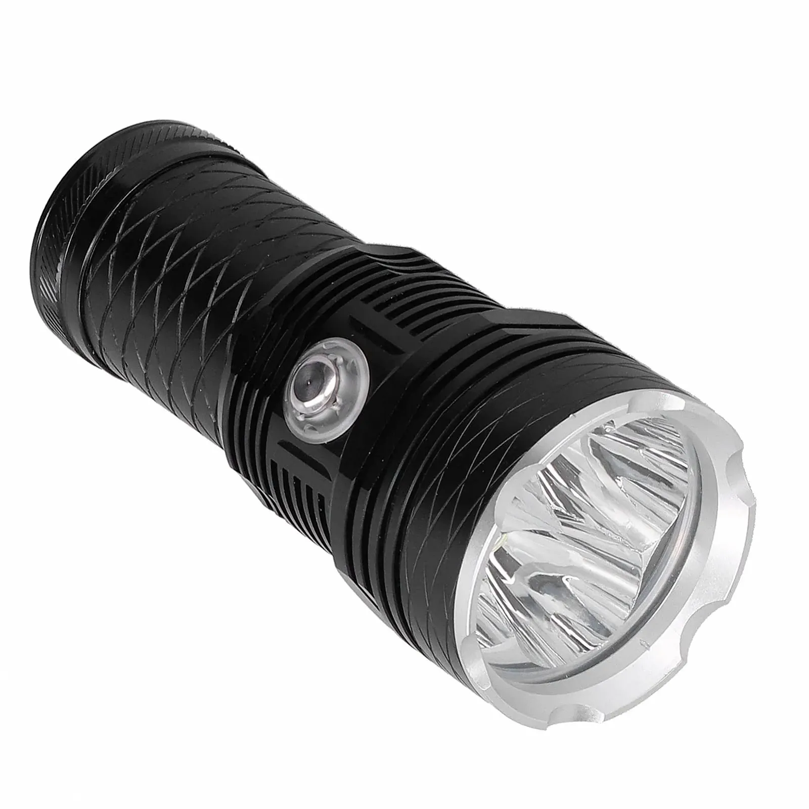 Ліхтар для дайвінгу XHP70.2 LED, водонепроникний IPX8, професійний, глибина 80 м, дальність 300 м, чорний/сріблястий, фото №8