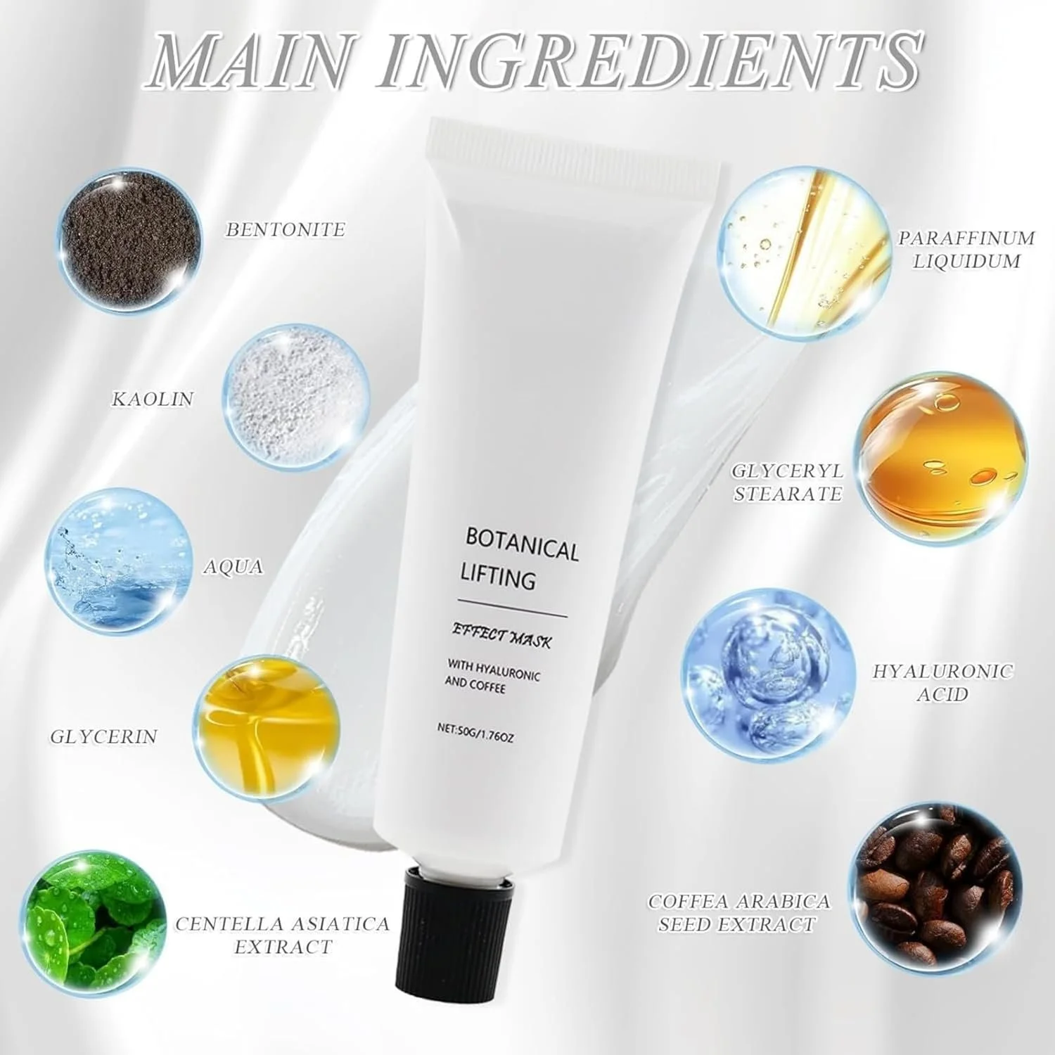 Маска для обличчя Soleneva Зволожуюча з гіалуроновою кислотою та центеллою азіатською, фото №3