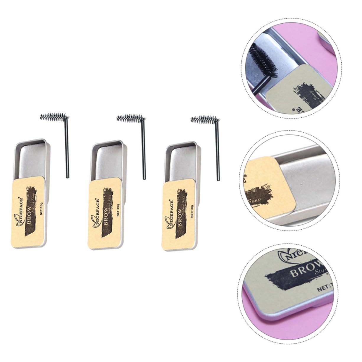 Сефін для брів DOITOOL 3 сета прозорий, фото №6