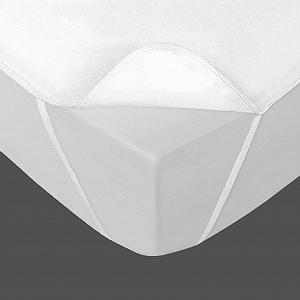 Наматрасник Водонепроницаемый одноразовый эластичный douceur d'intérieur Jessy 160 x 200 см Белый, 2 шт - Фото 1