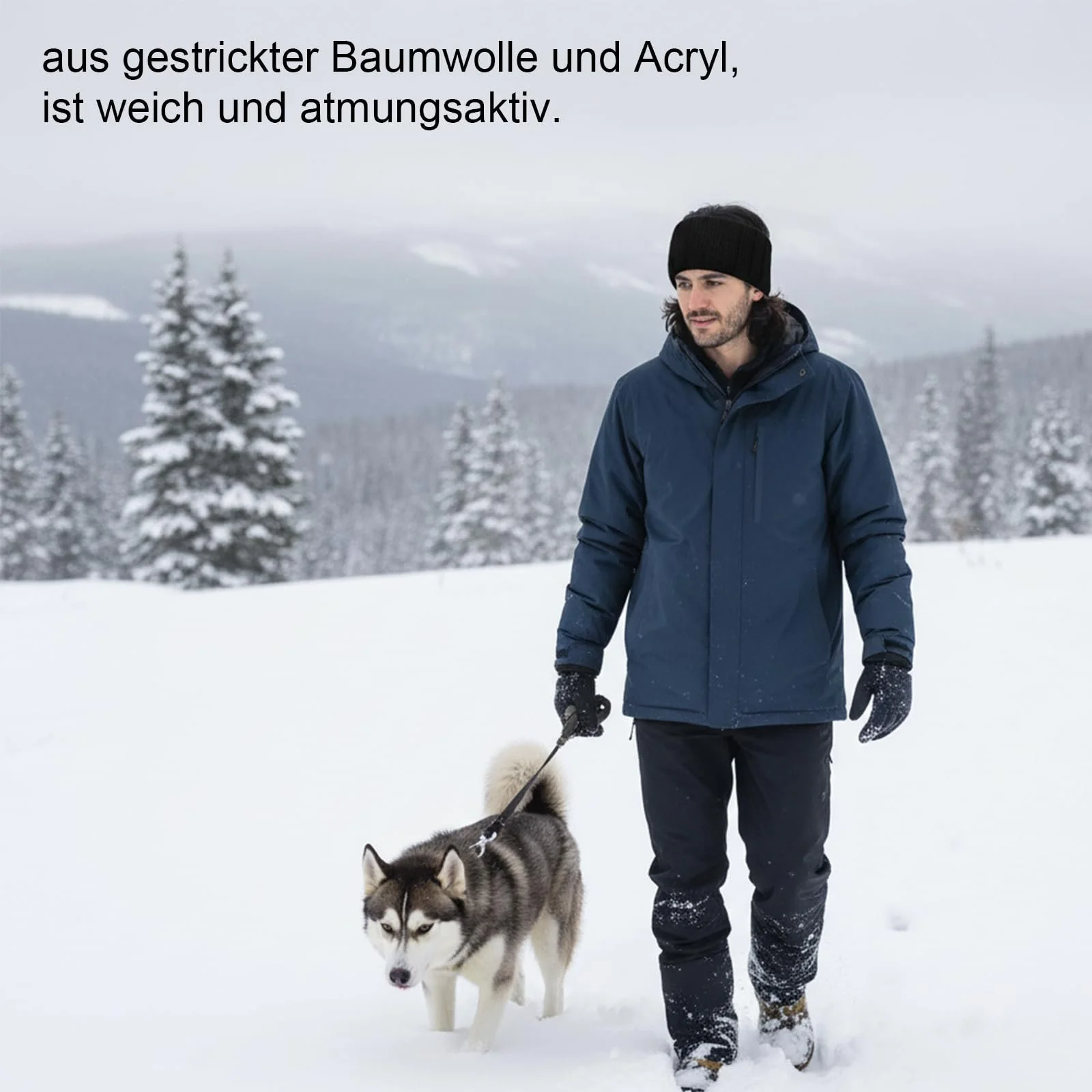 Пов'язка Зимова Жіноча В'язана М'яка, фото №4 Пов'язка Зимова Жіноча В'язана М'яка, фото №4