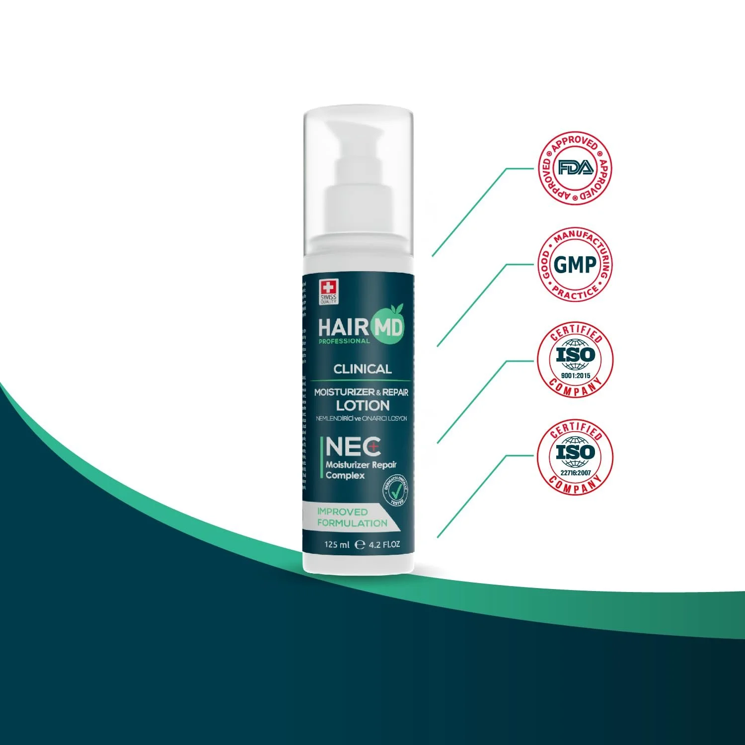 Лосьйон Hairmd Clinical Repair Panthenol%9 150 мл, фото №4 Лосьйон Hairmd Clinical Repair Panthenol%9 150 мл, фото №4