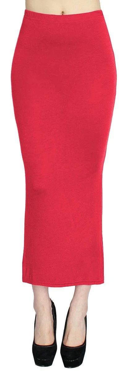 Спідниця максі жіноча з високою талією та розрізом RD022, фото №2