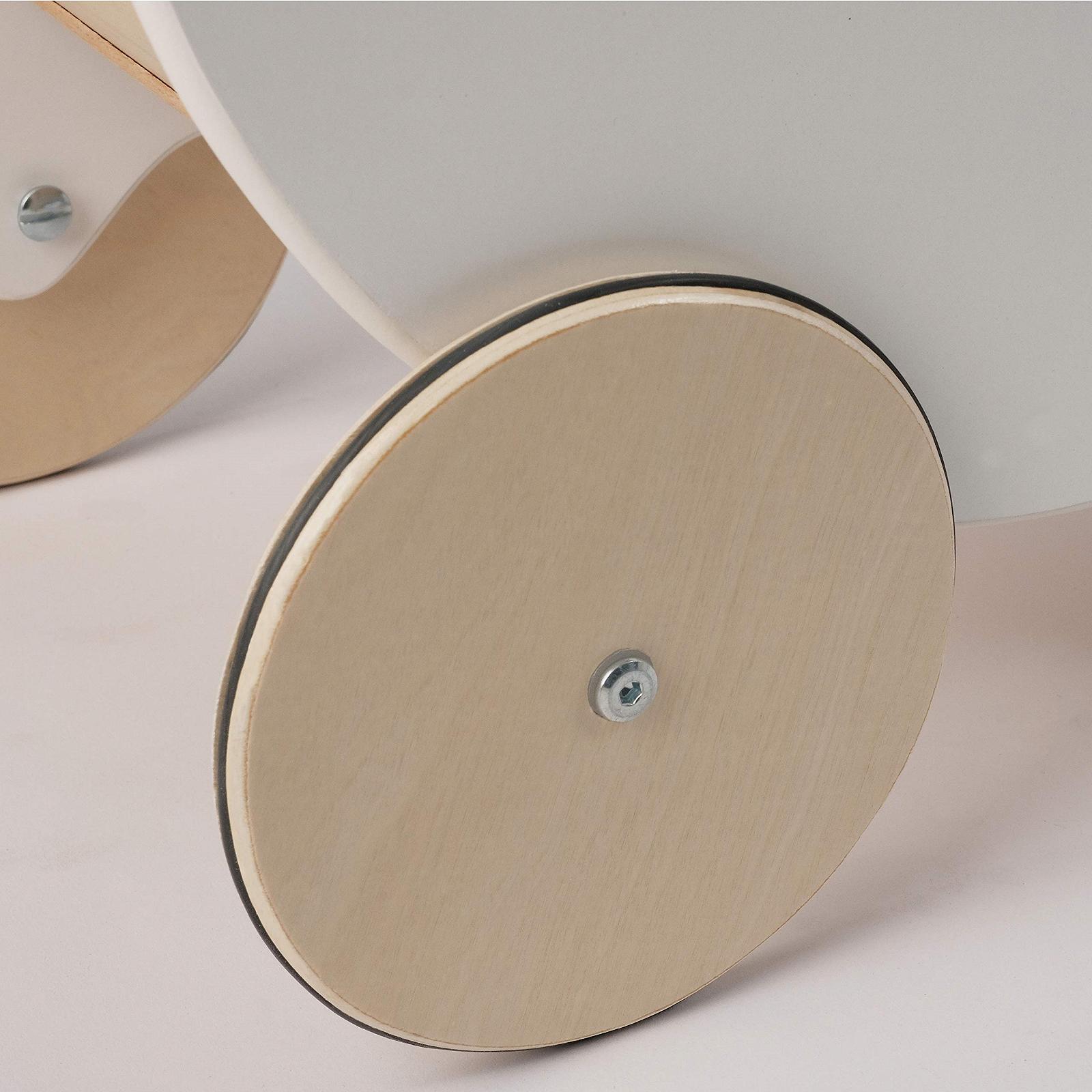 Ходунки wuuhoo Lou Деревянные Белые с Резиновыми Колесами и Поддержкой, фото №7 Ходунки wuuhoo Lou Деревянные Белые с Резиновыми Колесами и Поддержкой, фото №7