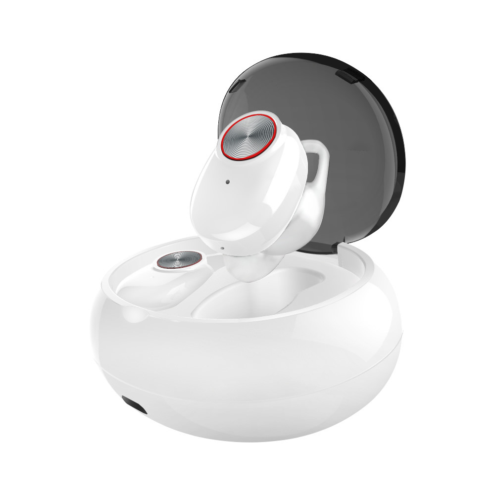 Бездротові навушники SUNROZ V5 TWS Bluetooth 5.0 Білий SUN3193, фото №2