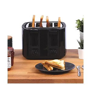 Тостер Livoo 4 слоти, поліпропілен (PP), чорний synthetic.ua - Фото 1