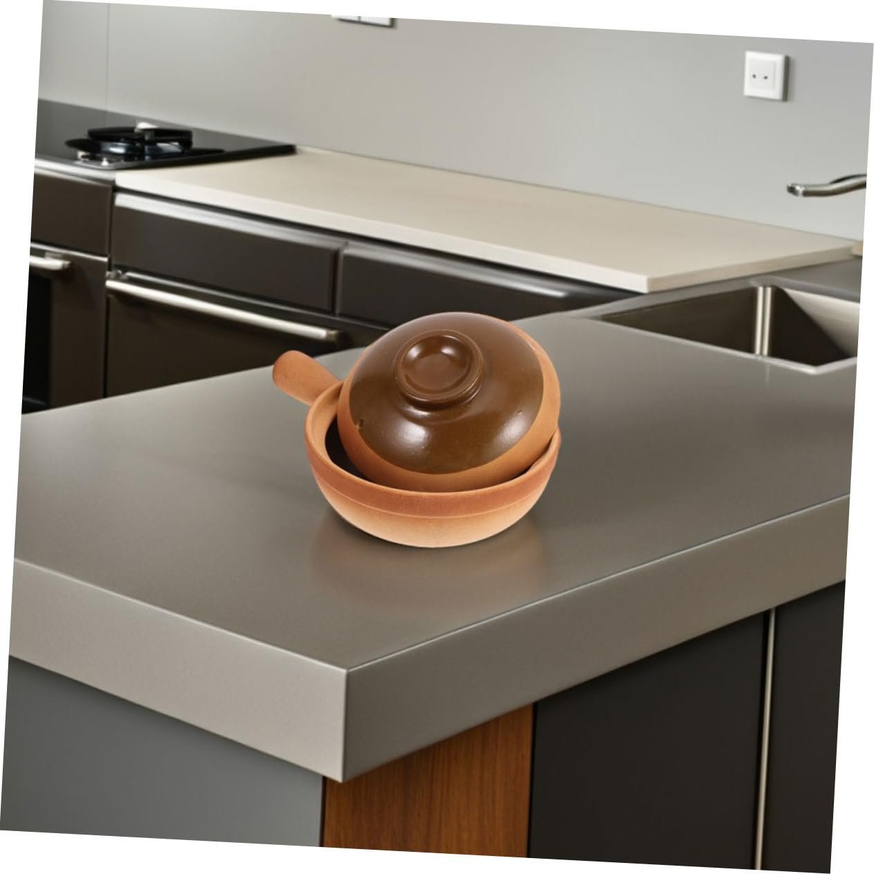 Ковш COLLBATH глиняний з кришкою для запікання та азійських страв, фото №6