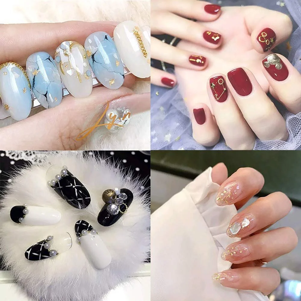 3D Аксессуары для ногтей Металл Кристалл Камень Ювелирные изделия Смола Декорация Металлические заклепки Маникюр DIY Декорация, фото №3