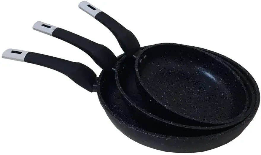 Скварода 22 см темний граніт UNIQUE UN-5134 Антипригарна Гранитна, фото №4